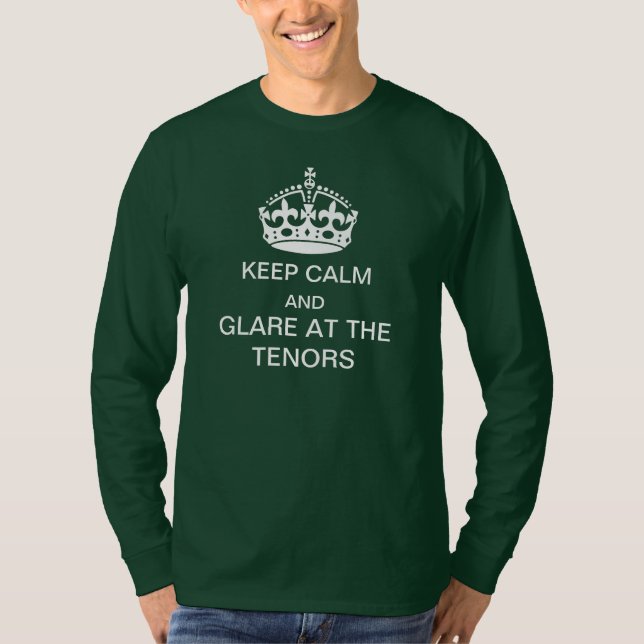 Behalten Sie Ruhe und grellen Glanz am Inhalts-T - T-Shirt (Vorderseite)