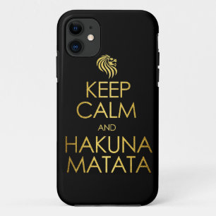 Behalten Sie Ruhe und Hakuna Matata Case-Mate iPhone Hülle