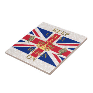 Behalten Sie Ruhe und Herrschaft an Fliese