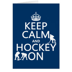 Behalten Sie Ruhe und Hockey auf (in irgendeiner