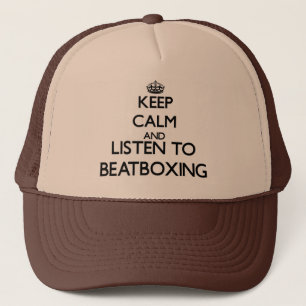 Behalten Sie Ruhe und hören Sie zu BEATBOXING Truckerkappe