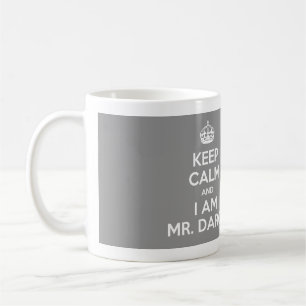 Behalten Sie Ruhe und ich bin Herr Darcy - Grau Kaffeetasse