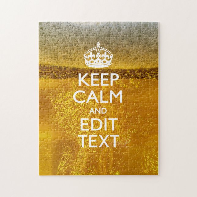 Behalten Sie Ruhe und Ihren Text für etwas kaltes (Vertikal)