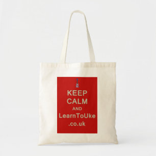 Behalten Sie Ruhe und LearnToUke Tragetasche