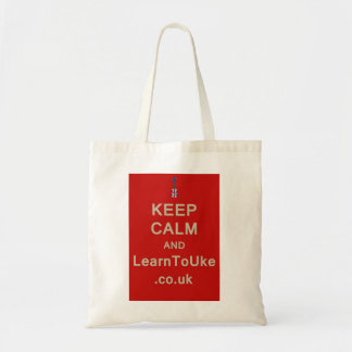 Behalten Sie Ruhe und LearnToUke Tragetasche
