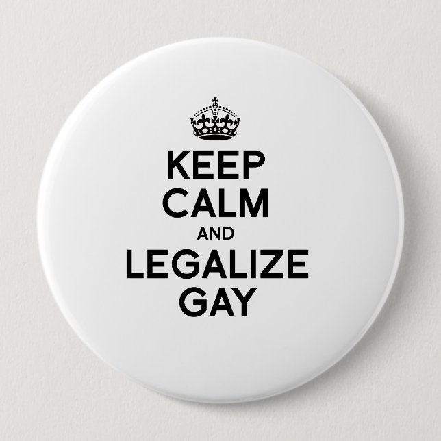 BEHALTEN SIE RUHE UND LEGALISIEREN SIE BUTTON (Vorderseite)
