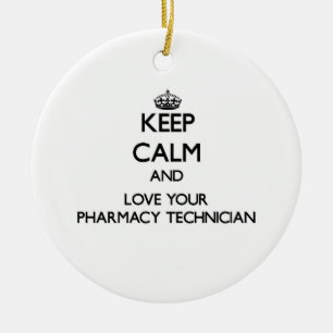 Behalten Sie Ruhe und Liebe Ihr Keramik Ornament