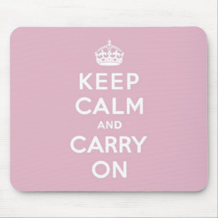 Behalten Sie Ruhe und machen Sie persische Rose Mousepad