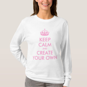 Behalten Sie Ruhe und machen Sie schaffen Ihr T-Shirt