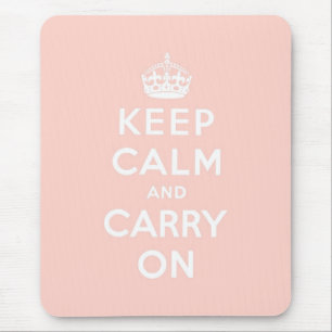 behalten Sie Ruhe und machen Sie Vorlage weiter Mousepad