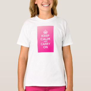 Behalten Sie Ruhe und machen Sie weiter T-Shirt