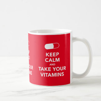 Behalten Sie Ruhe und nehmen Sie Ihre Bild-Tasse Kaffeetasse