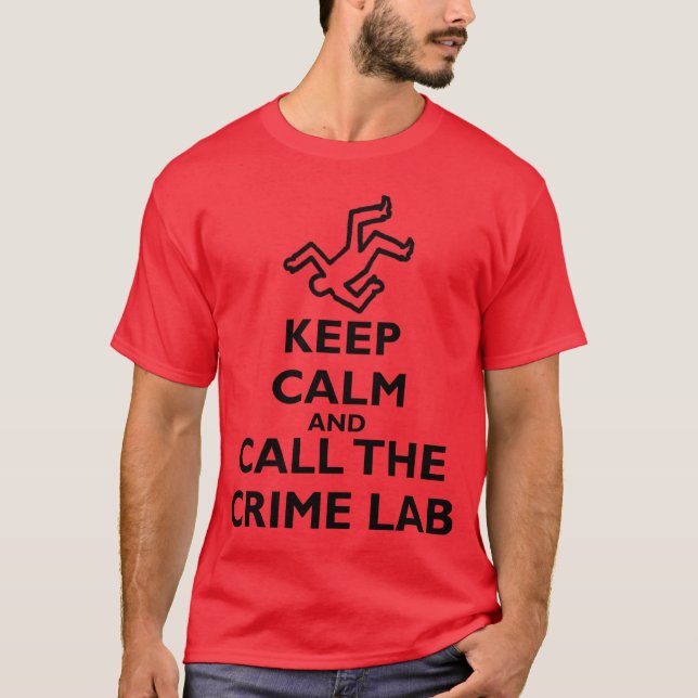 Behalten Sie Ruhe und nennen Sie den T-Shirt (Vorderseite)
