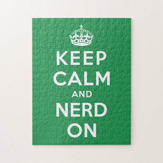 Behalten Sie Ruhe und Nerd an (Vertikal)