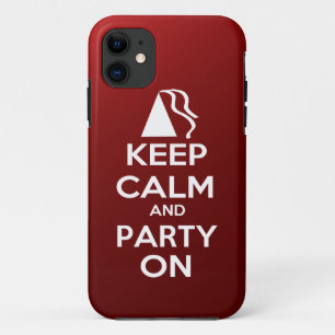 Behalten Sie Ruhe und Party an Case-Mate iPhone Hülle