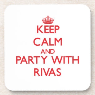 Behalten Sie Ruhe und Party mit Rivas Untersetzer