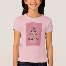 Behalten Sie Ruhe-und Praxis-Violine T T-Shirt