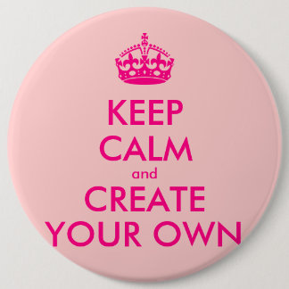 Behalten Sie Ruhe und schaffen Sie Ihre Selbst - Button