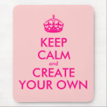 Behalten Sie Ruhe und schaffen Sie Ihre Selbst - Mousepad<br><div class="desc">Hallo und Willkommen, schaffen Sie und fertigen Sie Ihre Selbst "behalten Ruhe" Entwurf für diesen ist einzigartig besonders an! Ersetzen Sie die Wörter "behalten Ruhe und schaffen Ihre Selbst" durch das Wort Ihrer Wahl und wählen die Hintergrundfarbe, die Sie wollen! Sie können euch alles vorstellen und tun!! ex: "behalten Sie...</div>