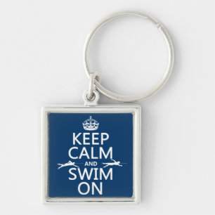 Behalten Sie Ruhe und schwimmen Sie auf (in Schlüsselanhänger
