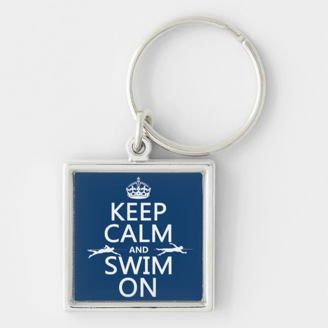 Behalten Sie Ruhe und schwimmen Sie auf (in Schlüsselanhänger (Vorne)