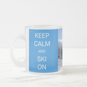 Behalten Sie Ruhe und Ski an Mattglastasse