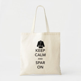 Behalten Sie Ruhe und Spar an Tragetasche
