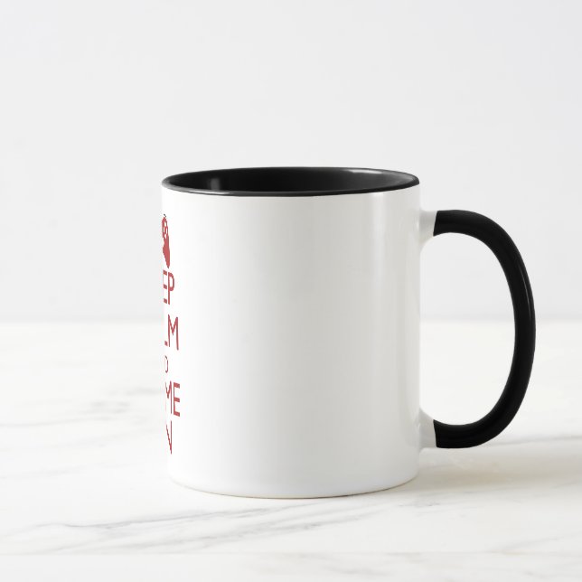 Behalten Sie Ruhe und Spiel an Tasse (Rechts)