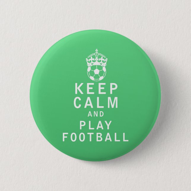 Behalten Sie Ruhe-und Spiel-Fußball Button (Vorderseite)