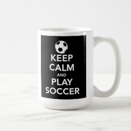 Behalten Sie Ruhe-und Spiel-Fußball-Tasse Kaffeetasse