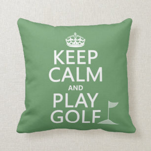 Behalten Sie Ruhe-und Spiel-Golf - alle Farben Kissen