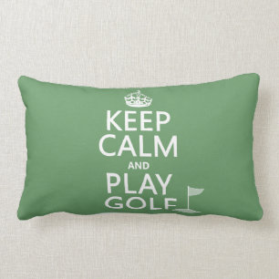 Behalten Sie Ruhe-und Spiel-Golf - alle Farben Lendenkissen