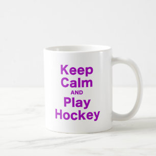 Behalten Sie Ruhe-und Spiel-Hockey Kaffeetasse