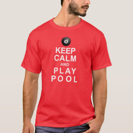 Behalten Sie Ruhe-und Spiel-Pool T-Shirt