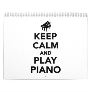Behalten Sie Ruhe- und Spielklavier Kalender