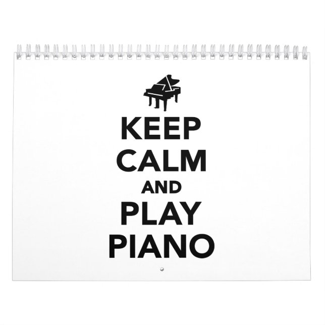 Behalten Sie Ruhe- und Spielklavier Kalender (Titelbild)