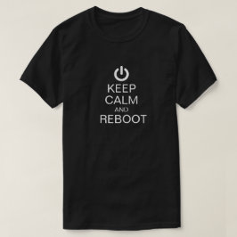 Behalten Sie Ruhe und starten Sie lustigen Nerd T-Shirt