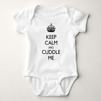 Behalten Sie Ruhe und streicheln Sie mich Baby Strampler