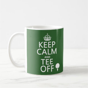 Behalten Sie Ruhe-und T-Shirt-weg - Golfgeschenke, Kaffeetasse