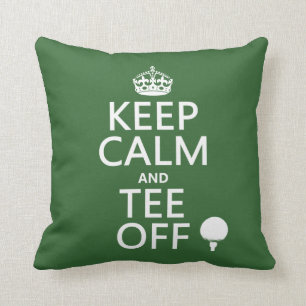 Behalten Sie Ruhe-und T-Shirt-weg - Golfgeschenke, Kissen