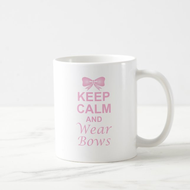 Behalten Sie Ruhe und tragen Sie Bögen Kaffeetasse (Rechts)