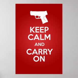 Behalten Sie Ruhe und tragen Sie sich in das M&P9c Poster
