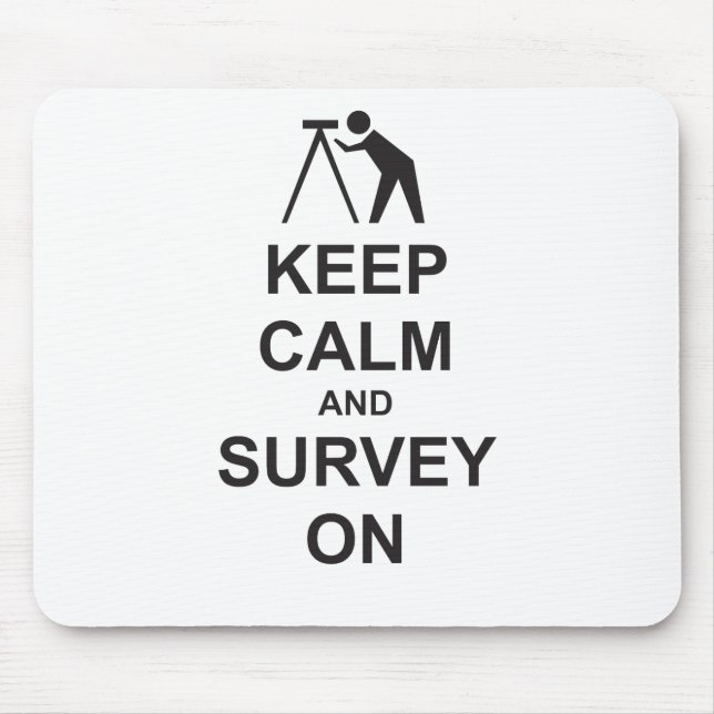 Behalten Sie Ruhe und überblicken Sie an Mousepad (Vorne)