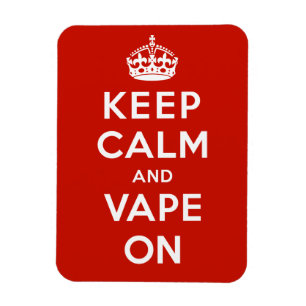 Behalten Sie Ruhe und Vape an Magnet