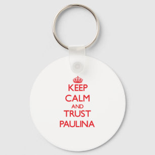 Behalten Sie Ruhe und VERTRAUEN Paulina Schlüsselanhänger