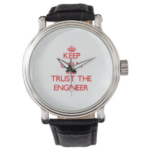 Behalten Sie Ruhe und vertrauen Sie dem Ingenieur Armbanduhr