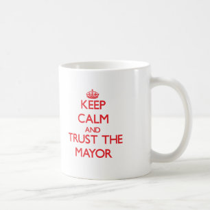 Behalten Sie Ruhe und vertrauen Sie dem Kaffeetasse