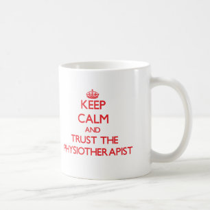 Behalten Sie Ruhe und vertrauen Sie dem Kaffeetasse