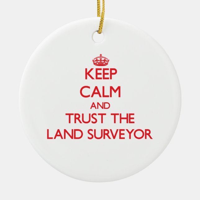 Behalten Sie Ruhe und vertrauen Sie dem Keramikornament (Vorne)