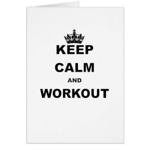 BEHALTEN SIE RUHE UND WORKOUT